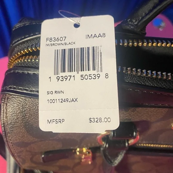 COACH Rowan Satchel in Signature Canvas, NWT